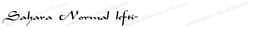 Sahara Normal lefti字体转换